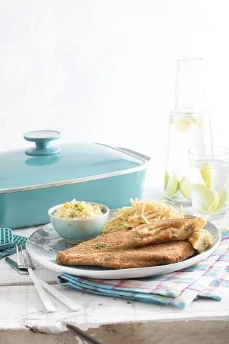 cacerola rectangular essen. Con un diseño innovador, podrás utilizarla como cacerola y tambien como sartén