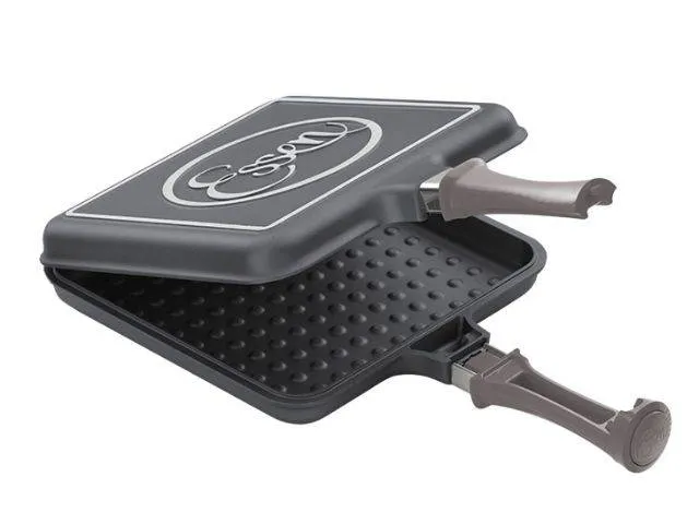flip essen linea terra. color gris perlado. realiza recetas vuelta y vuelta, simil panquequera