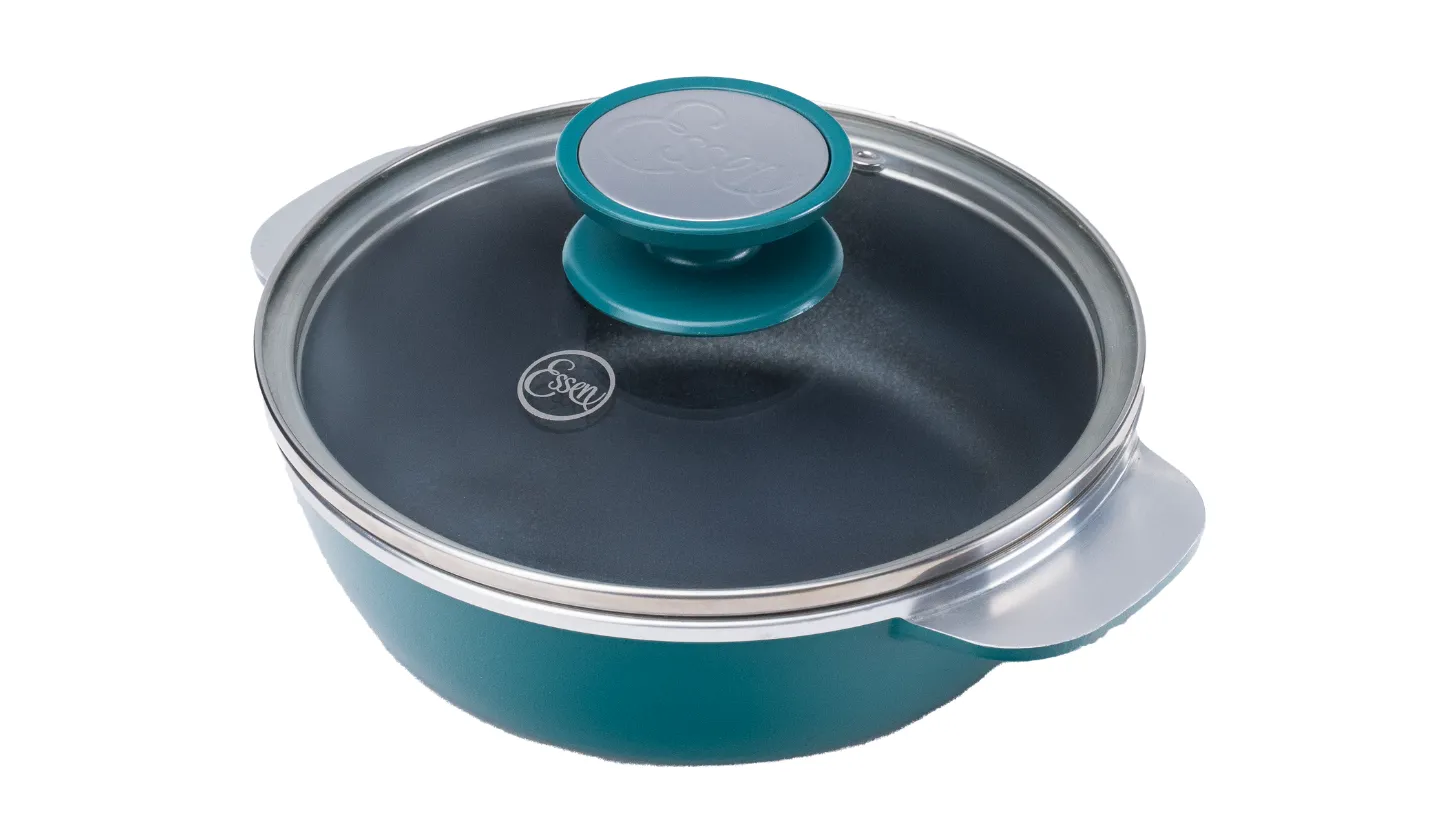 Sartén 18 cm Essen Capri con tapa de vidrio