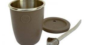 mate essen linea terra. color gris oscuro